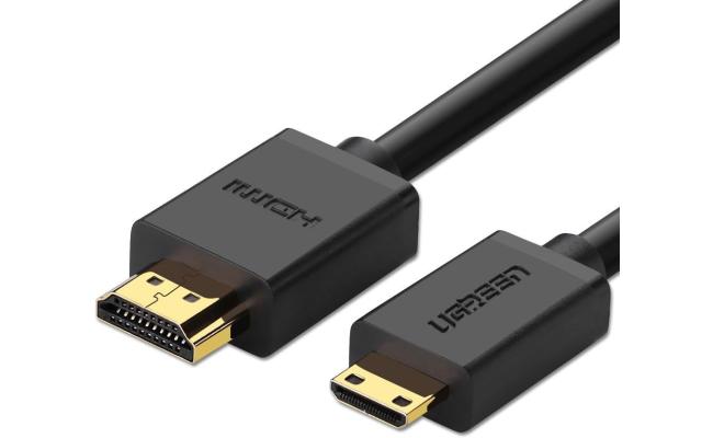UGREEN HDMI-Mini HDMI 1 m Black HDMI Cable – HDMI Cables (1 m, HDMI Type A (Standard), HDMI Type C (Mini), 3d, 10.2 Gbit/s, Black)